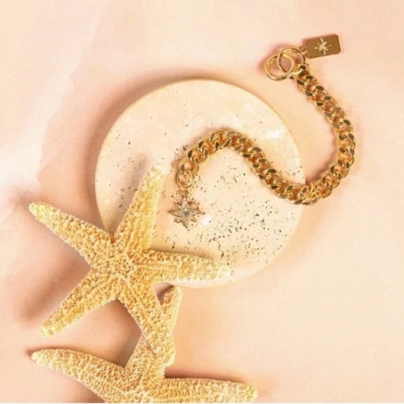 Ettika Starry Charms 18K Gold Plated Chain Link Bracelet NEW - Picture 10 of 10